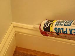 caulking baseboard